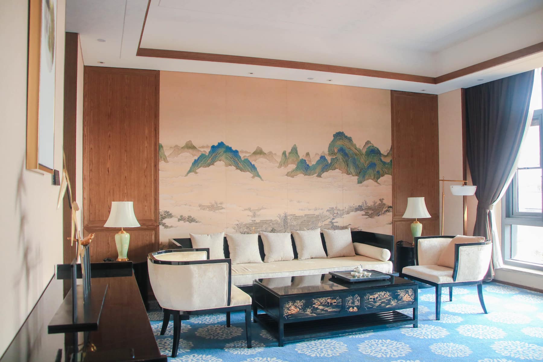 Guest room at the Wyndham Grand Plaza Royale Zhaotong in Zhaotong, Other than US/Canada